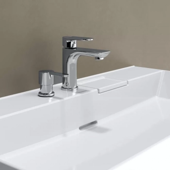 Смеситель для раковины PIANO однорычажный с донным клапаном, хром глянец