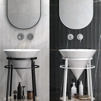 Смеситель для раковины LINEA однорычажный настенный, хром глянец