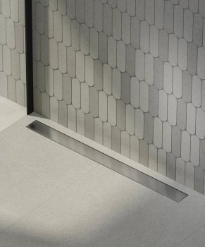 Душевой лоток double из нержавеющей стали, 85 см