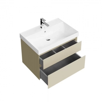 Тумба CUBO подвесная с ящиками 70, лимо матовая