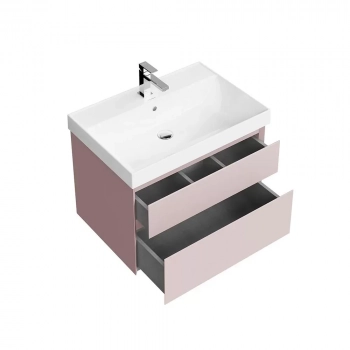 Тумба CUBO подвесная с ящиками 70, мальва матовая