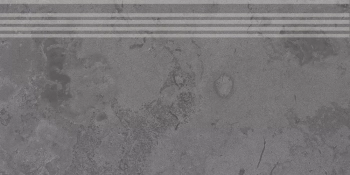 Ступень Про Лаймстоун серый темный натуральный обрезной 30x60x0,9