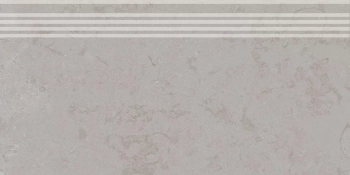 Ступень Про Лаймстоун серый натуральный обрезной 30x60x0,9