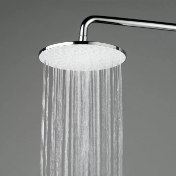 Душевая колонна круглая FONTE на 2 потока без смесителя, черный матовый