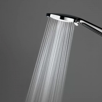 Душевая колонна круглая FONTE на 2 потока без смесителя, черный матовый