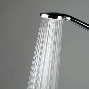 Душевая колонна квадратная FONTE на 2 потока без смесителя, черный матовый