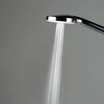 Душевая колонна квадратная FONTE на 2 потока без смесителя, черный матовый