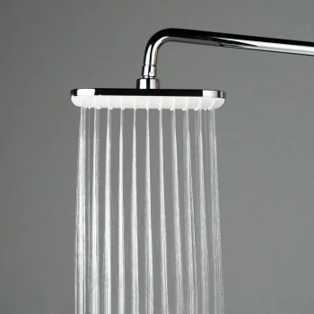 Душевая колонна квадратная FONTE на 2 потока без смесителя, хром