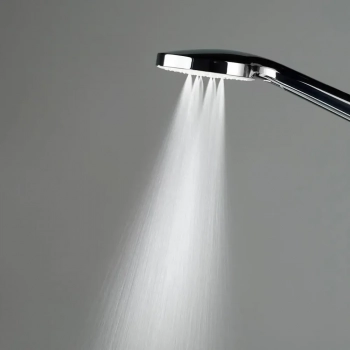 Душевая колонна квадратная FONTE на 2 потока без смесителя, хром