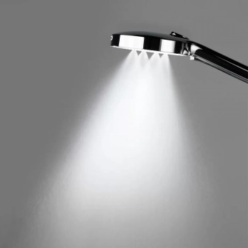 Душевая колонна FONTE на 3 потока с фиксированным изливом и термостатическим смесителем, черный матовый