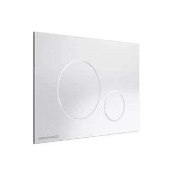 Кнопка управления для скрытых систем инсталляции, белый-глянец (круглая)