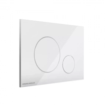 Кнопка управления для скрытых систем инсталляции, белый-глянец (круглая)