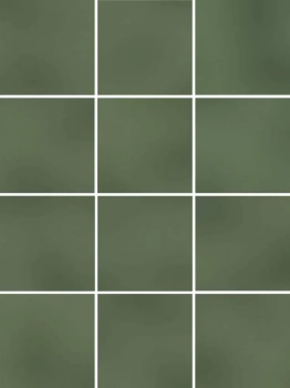 Бахия зелёный глянцевый 29,8х39,8x0,7 из 12 частей 9,8x9,8