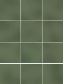 Бахия зелёный глянцевый 29,8х39,8x0,7 из 12 частей 9,8x9,8