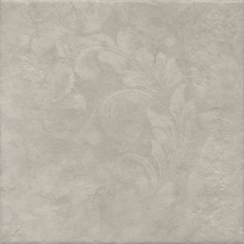 Хадду серый светлый матовый декорированный 40,2x40,2x0,8