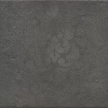 Хадду серый тёмный матовый декорированный 40,2x40,2x0,8