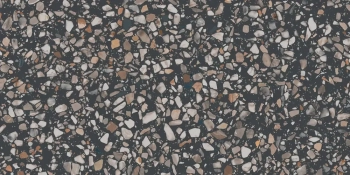 Ступень клееная фронтальная Бричиола чёрный матовый обрезной 33x60x0,9