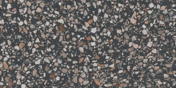 Ступень клееная фронтальная Бричиола чёрный матовый обрезной 33x60x0,9