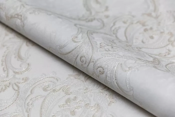 Обои виниловые на флизелиновой основе Ориент мотив, серый светлый