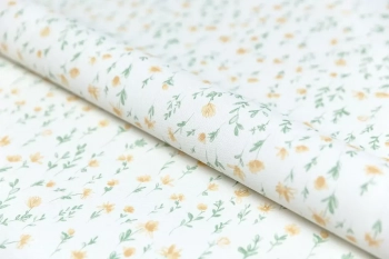 Обои виниловые на флизелиновой основе Уик-энд мотив, жёлто-зелёный цветы