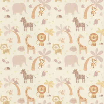 Обои виниловые на флизелиновой основе Уик-энд мотив, жёлтый сафари