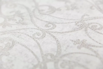 Обои виниловые на флизелиновой основе Дамаск мотив, белый