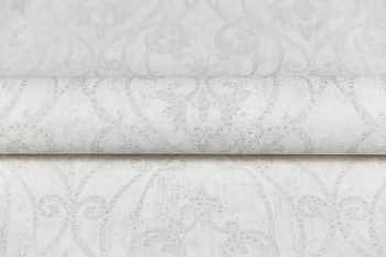 Обои виниловые на флизелиновой основе Дамаск мотив, белый