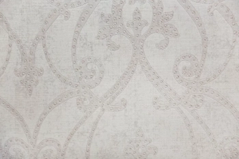 Обои виниловые на флизелиновой основе Дамаск мотив, бежево-серый