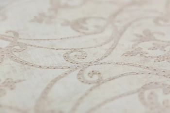 Обои виниловые на флизелиновой основе Дамаск мотив, бежевый