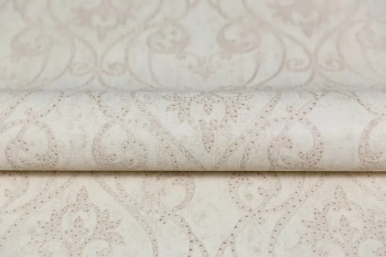 Обои виниловые на флизелиновой основе Дамаск мотив, бежевый