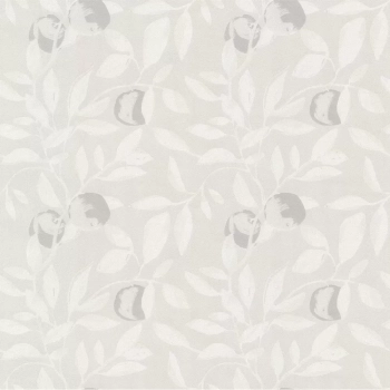 Обои виниловые на флизелиновой основе Шафран мотив, серый, апельсины