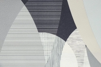 Обои виниловые на флизелиновой основе Шафран мотив, черный, листья