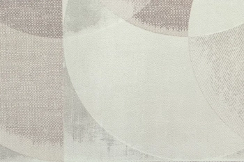 Обои виниловые на флизелиновой основе Шафран мотив, бежевый, круги
