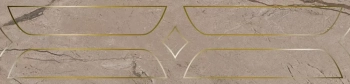 Бордюр Ифран бежевый светлый глянцевый обрезной 60x14,5x0,9