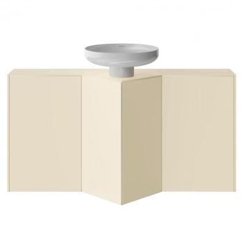 Тумба-модуль CARAVAN хранение без боковин, подвесная 45, push, сливочная матовая