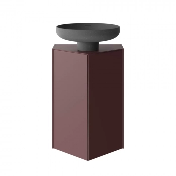 Тумба-модуль CARAVAN под раковину со столешницей без боковин, подвесная 50, push, марокканский гранатовый