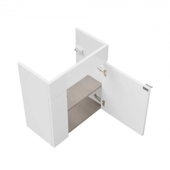 Тумба LATO подвесная 50 с дверцей, белый глянцевый