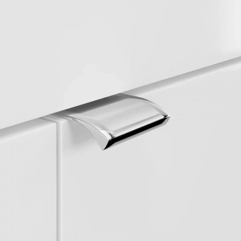 Тумба LATO подвесная 50 с дверцей, белый глянцевый