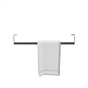 Держатель для полотенец к раковинам LOGICA 70 с крепежом, черный матовый
