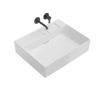 Раковина LOGICA мебельная без отверстий 60, белая глянцевая