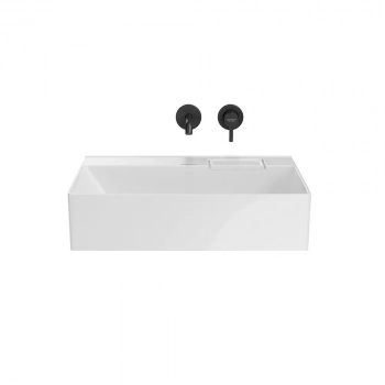 Раковина LOGICA мебельная без отверстий 60, белая глянцевая