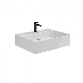 Раковина LOGICA мебельная с одним отверстием 60, белая глянцевая