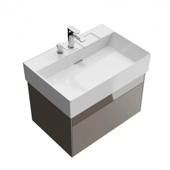 Тумба LOGICA подвесная 2 ящика 70 см, песчаный