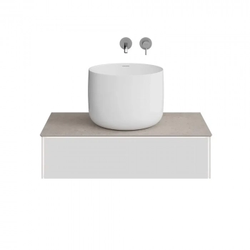 Тумба MAGICA подвесная 90, 1 ящик, утренний серый матовый