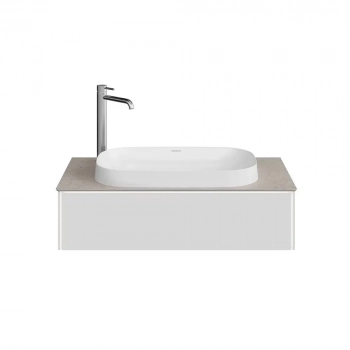 Тумба MAGICA подвесная 90, 1 ящик, утренний серый матовый