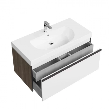 Тумба MODULA подвесная 100 с ящиком 1+1, арабика