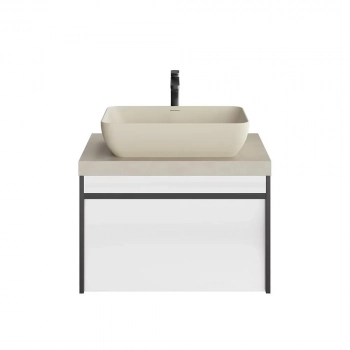 Тумба MODULA подвесная 70 с ящиком 1+1, арабика