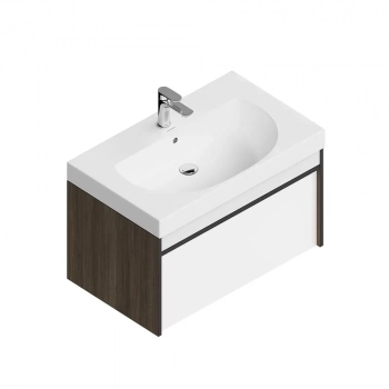 Тумба MODULA подвесная 80 с ящиком 1+1, арабика