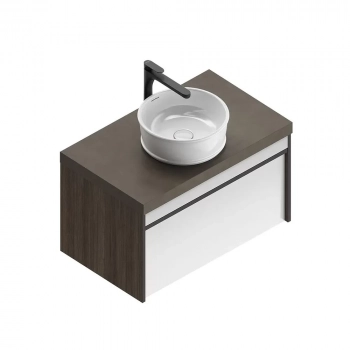 Тумба MODULA подвесная 80 с ящиком 1+1, арабика