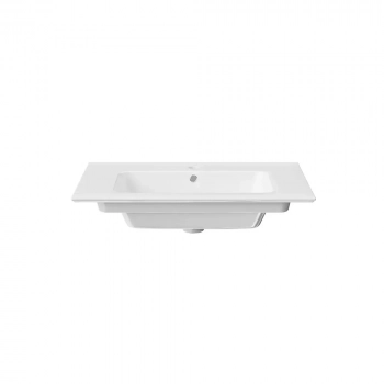 Раковина PIANO подвесная/мебельная 75, белая глянцевая
